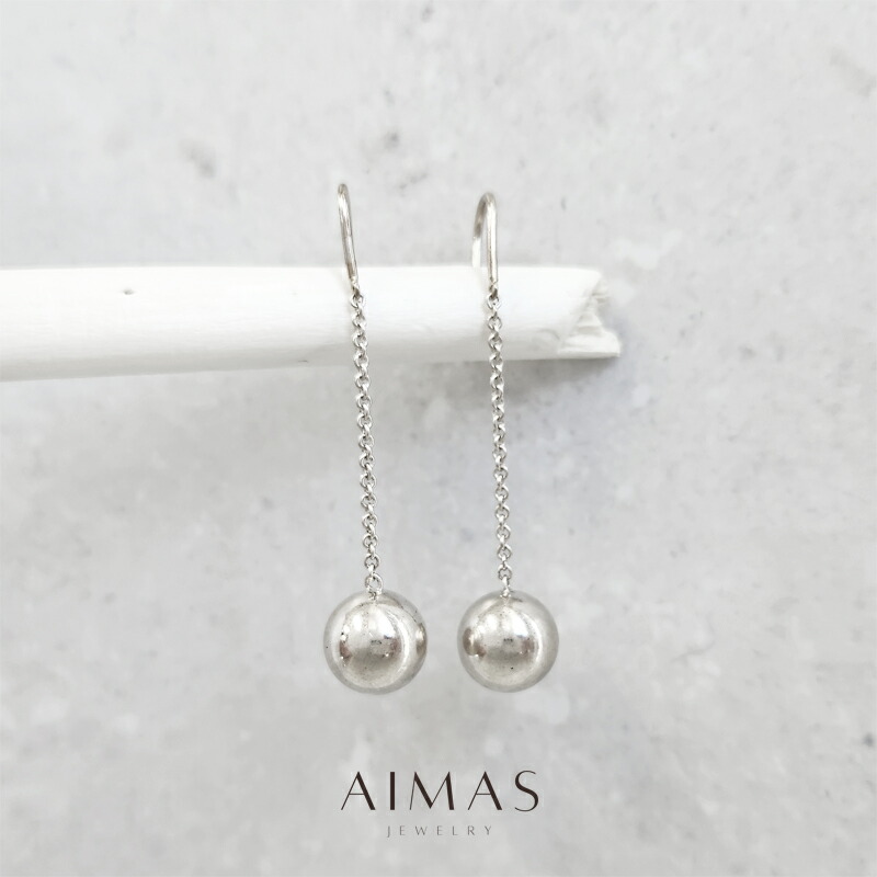 【Tiffany＆Co.】ティファニー ハードウェア ボール チェーン ピアス SV925 AG925 シルバー925 銀 ロングピアス 丸モチーフ 揺れる 玉 地金ジュエリー シルバージュエリー ハイブランド Brandj【中古】【送料無料】RRP.TM｜アイマス