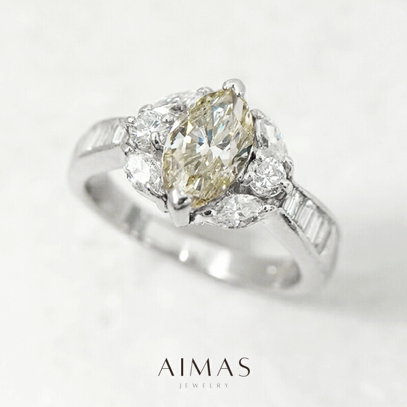 ダイヤ リング ベリーライト イエロー ダイヤモンド プラチナ 一粒 指輪 ecdafcd77fd923259f1b9795f08536