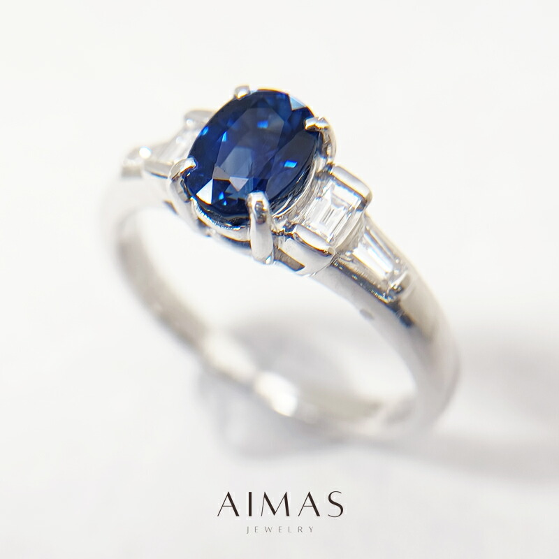 楽天市場】【ｾｰﾙ】ブルーサファイア 1.087ct リング 10号 PT900