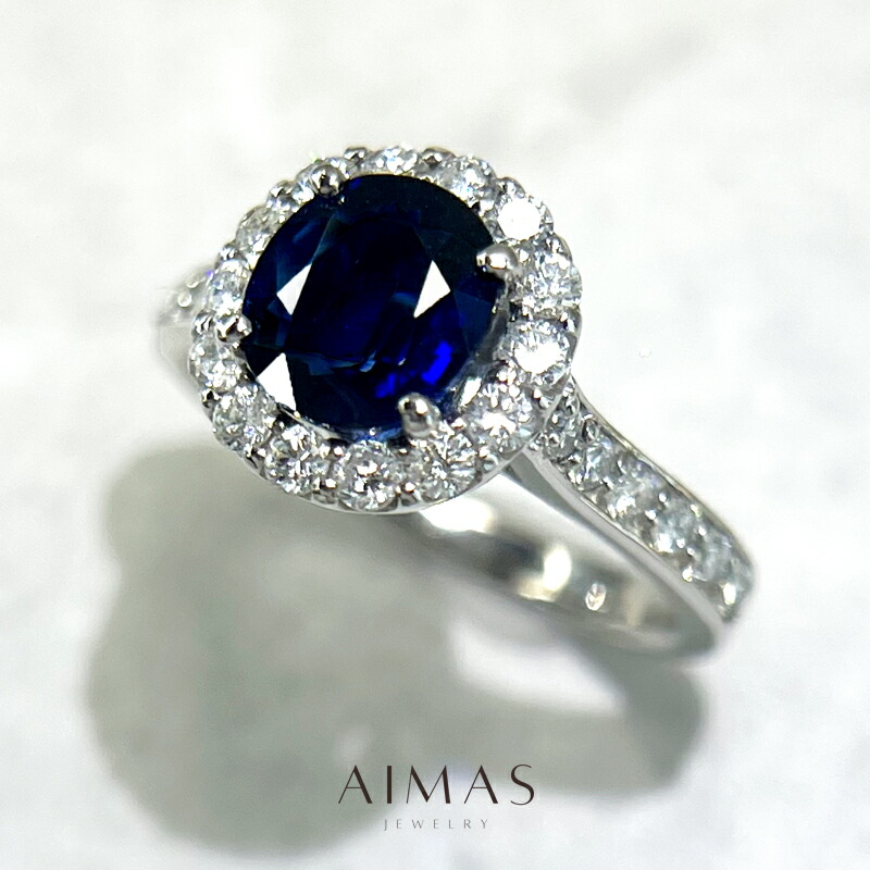 エバンズです！天然サファイア ロイヤルブルー リング ダイヤPt900 楽天市場】ロイヤルブルーサファイア 1.78ct リング 12号 PT900