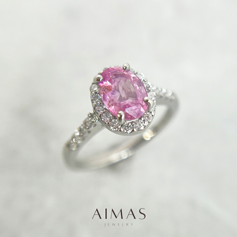 楽天市場】ベトナム産非加熱ピンクサファイア 1.62ct 12号 PT900