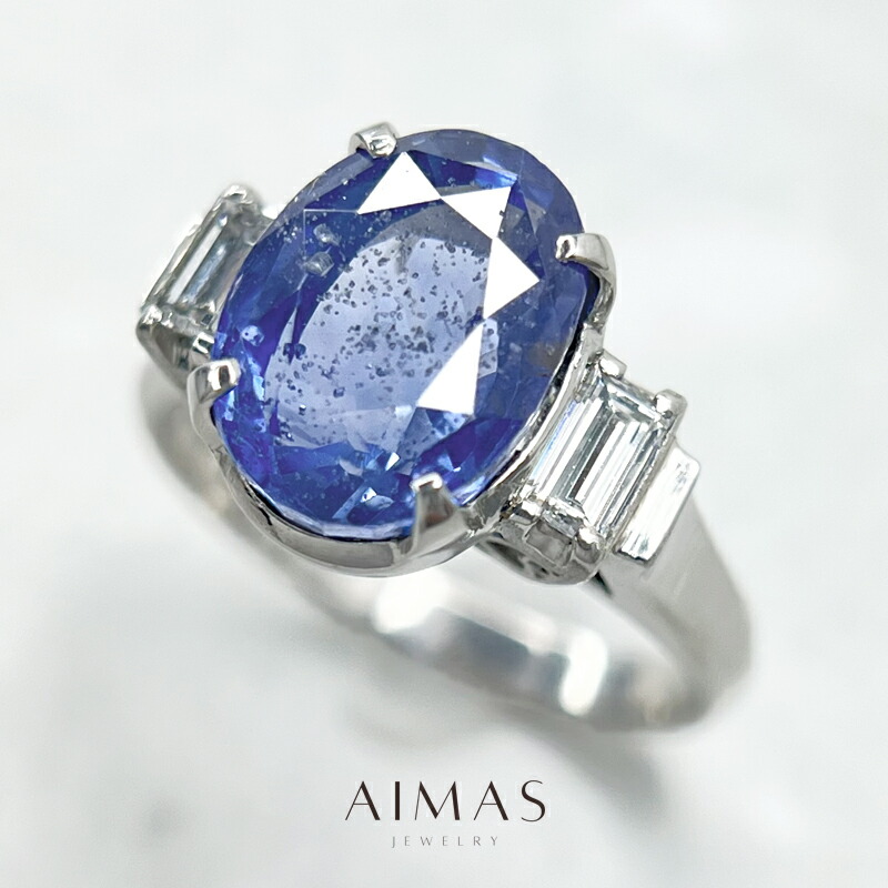 楽天市場】スリランカ産非加熱ブルーサファイア 6.99ct リング