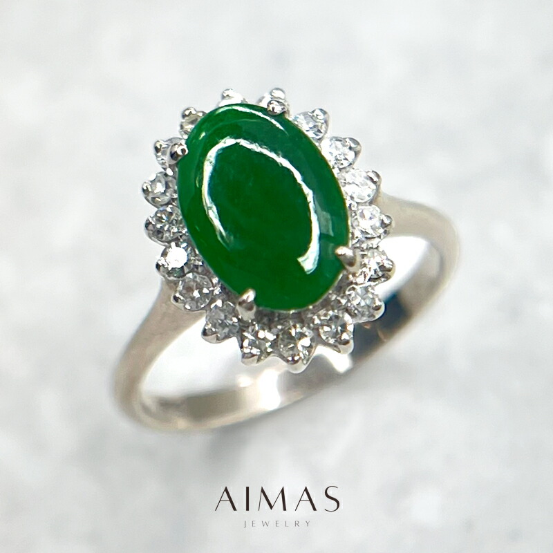 楽天市場】【ｾｰﾙ】翡翠 2.73t リング PT900 10.5号 指輪 ダイヤモンド