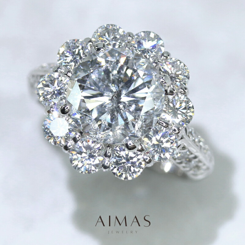 楽天市場】アクアマリン 5.51ct リング 11.5号 PT900 プラチナ  