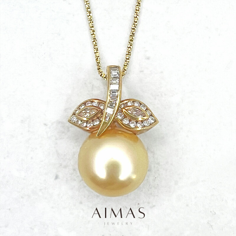 楽天市場】【SOLD OUT】ゴールデンパール ネックレス 10.1-13.4