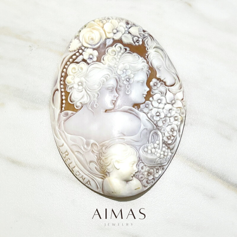 楽天市場】ランプ製品 イタリア製カメオ シェルカメオ 立体的