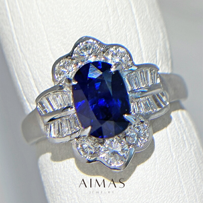 Pt900　高品質サファイアリング　S0.45ct　サイズ8号　プラチナ 楽天市場】ブルーサファイア 11.24ct リング 8号 PT900 プラチナ