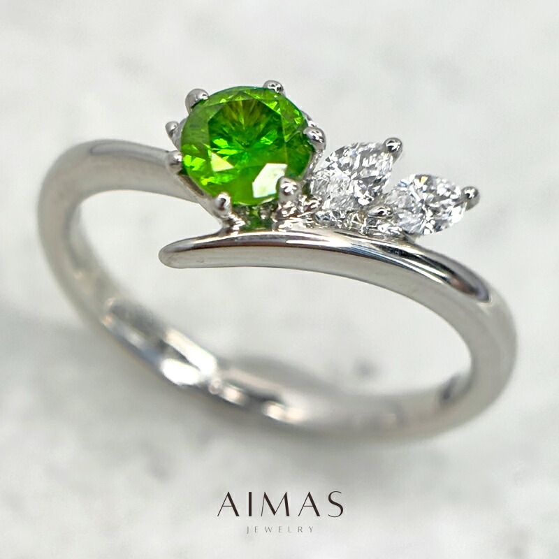 pt900 天然デマントイドガーネット　リング　最終価格　　高品質 楽天市場】デマントイドガーネット ガーネット 0.25ct リング 12