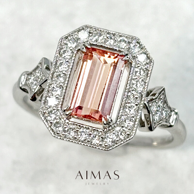 楽天市場】インペリアルトパーズ 0.42ct リング 12号 PT900