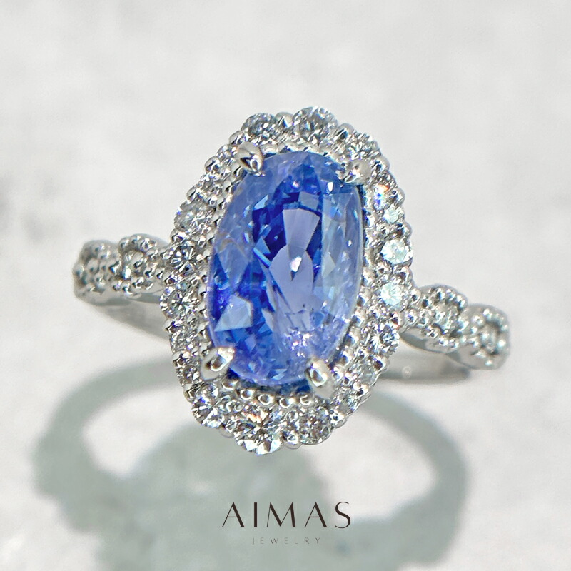 楽天市場】非加熱ブルーサファイア 2.677ct リング 12号 PT900