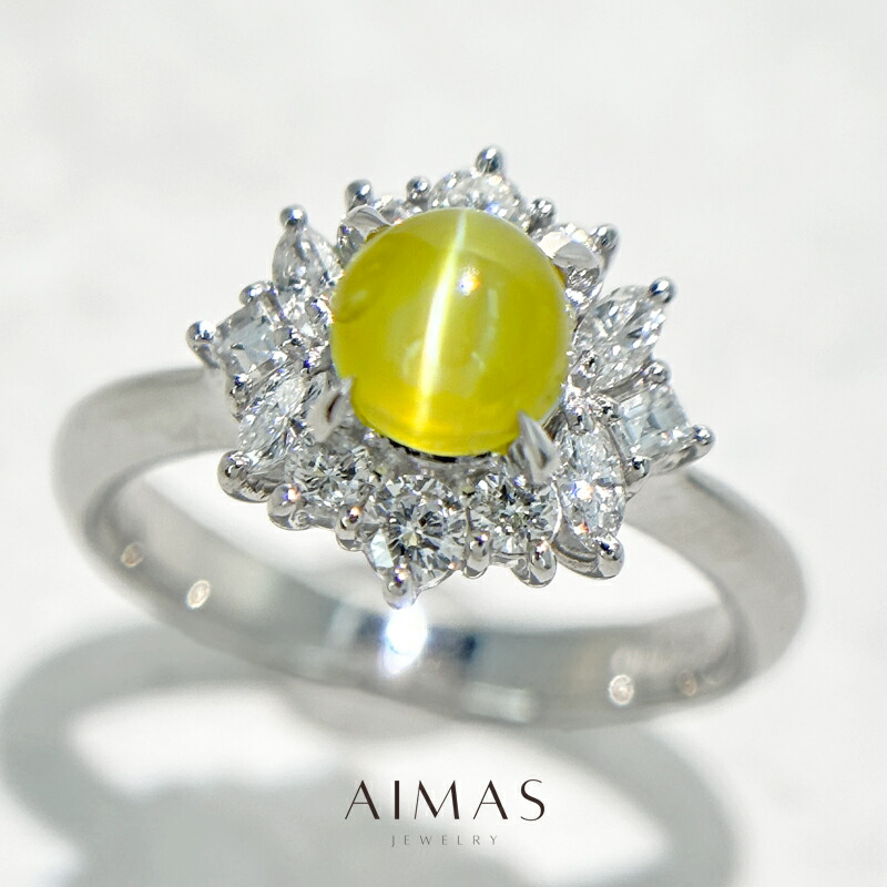楽天市場】クリソベリルキャッツアイ 11.21ct リング 12号 PT900 楽天市場】クリソベリルキャッツアイ 11.21ct リング 12号 PT900