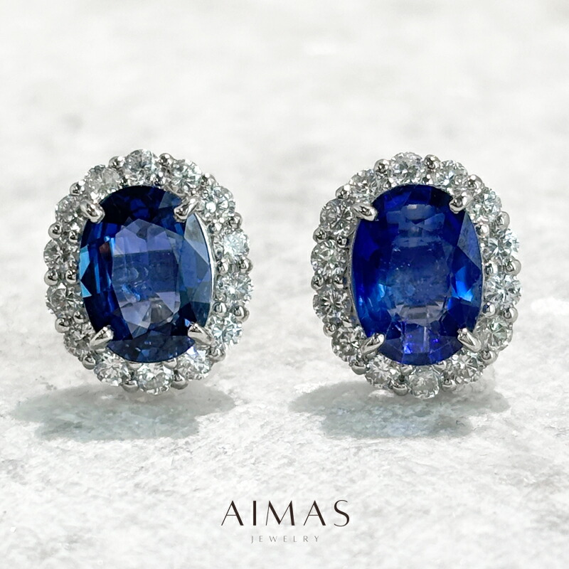 天然ブルーサファイア ダイヤ ピアス 計0.84ct 11.jpg