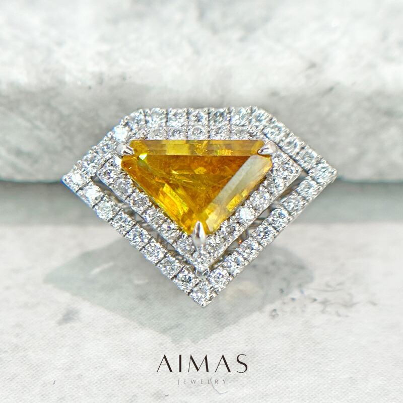 楽天市場】スフェーン 3.24ct リング 12号 PT900 プラチナ 指輪