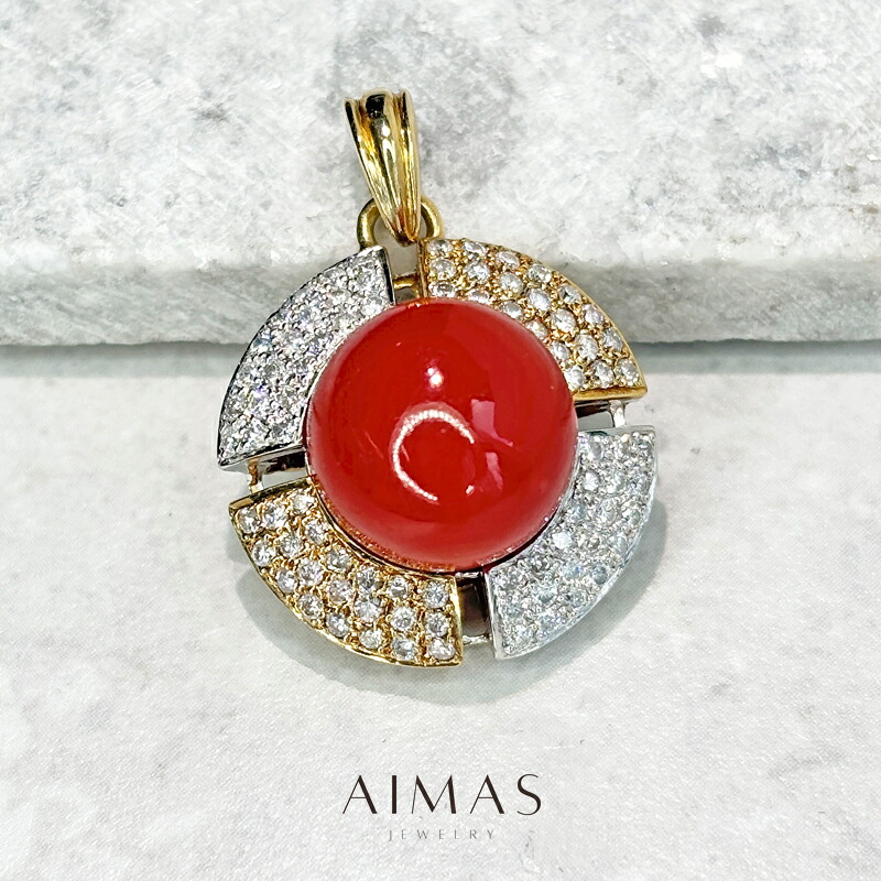 Pt900 デザイン 血赤珊瑚 ダイヤモンド ペンダント 0.25 楽天市場】赤珊瑚 31.874ct ペンダントトップ PT900 プラチナ