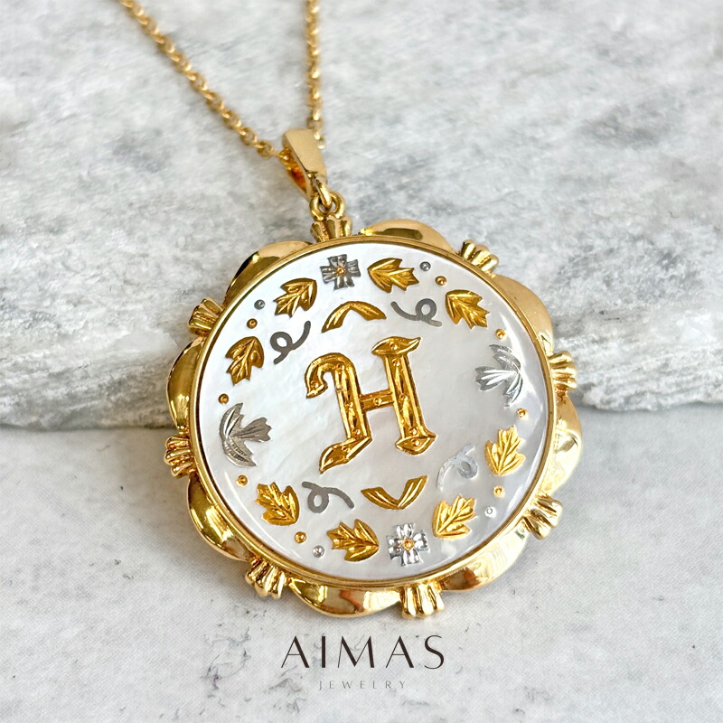 Sale】新品　ミキモト　ネックレストップ　K18 イニシャル　M Sale】新品 ミキモト ネックレストップ K18 イニシャル M