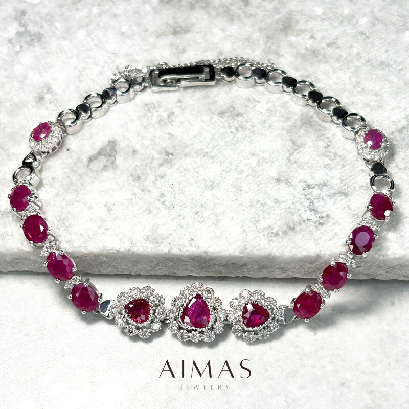 楽天市場】ルビー 4.91ct ブレスレット PT850 プラチナ