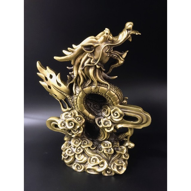 昇龍 銅製 置物 開運厄除 祈願成就 ドラゴン 置物 風水 アイテム 龍 竜 龍神 パワースポット 真鍮 開運 金運 財産運 出世運 恋愛運 幸福 成功 プレゼント 贈り物 Mybluehotel Com Br