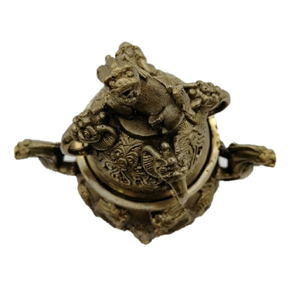香炉 獅子 龍 銅製開運風水 九龍香炉 大 香炉 茶器 酒壺 香立て 開運風水龍置物 おしゃれ オフィス 玄関先 お香たて 香皿 香立 祝い 誕生日 プレゼント バリ雑貨 Marcsdesign Com