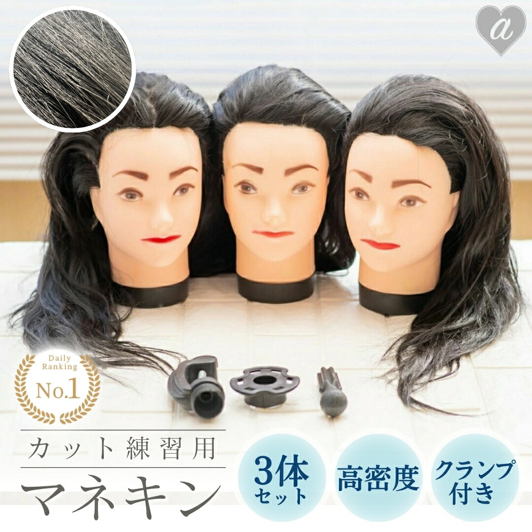 カットウィッグ 練習用 2個 N.B.A.A. カッティングウィッグ スー トレーニング用