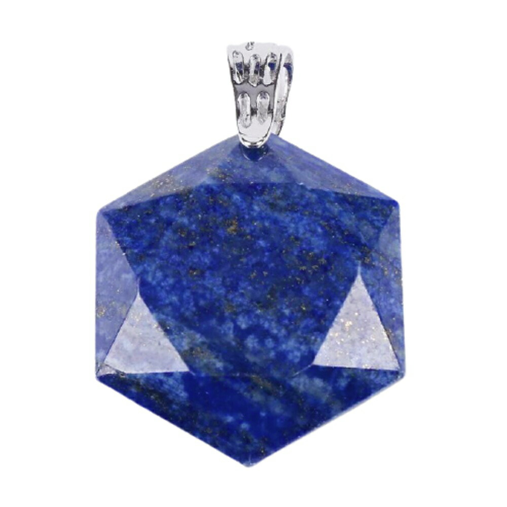 ラピスラズリ 六角形 宝石 ネックレス ペンダント 六芒星 ジュエリー アクセサリー ヘキサゴン スピリチュアル 魔除け お守り 瞑想 デート プレゼント ギフト 贈り物 父の日 母の日 お洒落 風水 厄除け Marcsdesign Com