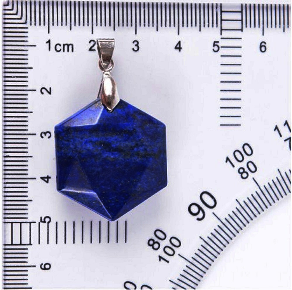 ラピスラズリ 六角形 宝石 ネックレス ペンダント 六芒星 ジュエリー アクセサリー ヘキサゴン スピリチュアル 魔除け お守り 瞑想 デート プレゼント ギフト 贈り物 父の日 母の日 お洒落 風水 厄除け Marcsdesign Com