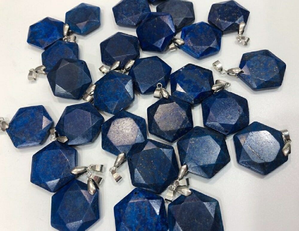 ラピスラズリ 六角形 宝石 ネックレス ペンダント 六芒星 ジュエリー アクセサリー ヘキサゴン スピリチュアル 魔除け お守り 瞑想 デート プレゼント ギフト 贈り物 父の日 母の日 お洒落 風水 厄除け Marcsdesign Com