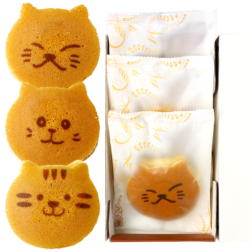 洋菓子・和菓子 どら焼き（名入れ・文字入り・ロゴ・イラスト・オリジナル） 猫のお菓子ねこドラ