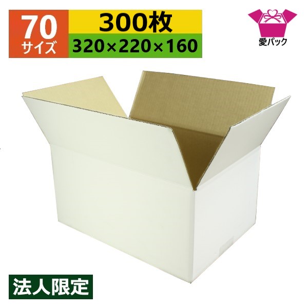 ダンボール箱 段ボール 70(80大きさ) A4相応う 白 (320×220×160) (無地×300枚) 御召しもの 法人押さえる 貨物輸送無料 日本製 ダンボール 段ボール箱 荷造り用 通信販売用 小物用 サイバー空間販売店 オーク材ション フリマアプリ 送りとどける用 宅配 引き移る 引き移る 納める 薄型原料品 無地容れもの 白いこと