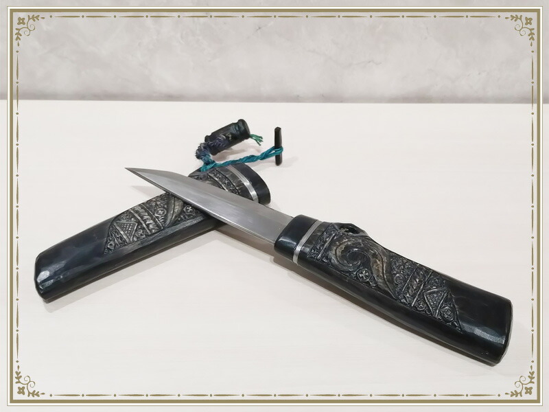 アイヌマキリ 楽天市場】アイヌ文様 マキリ ペンダント 小刀 木彫り