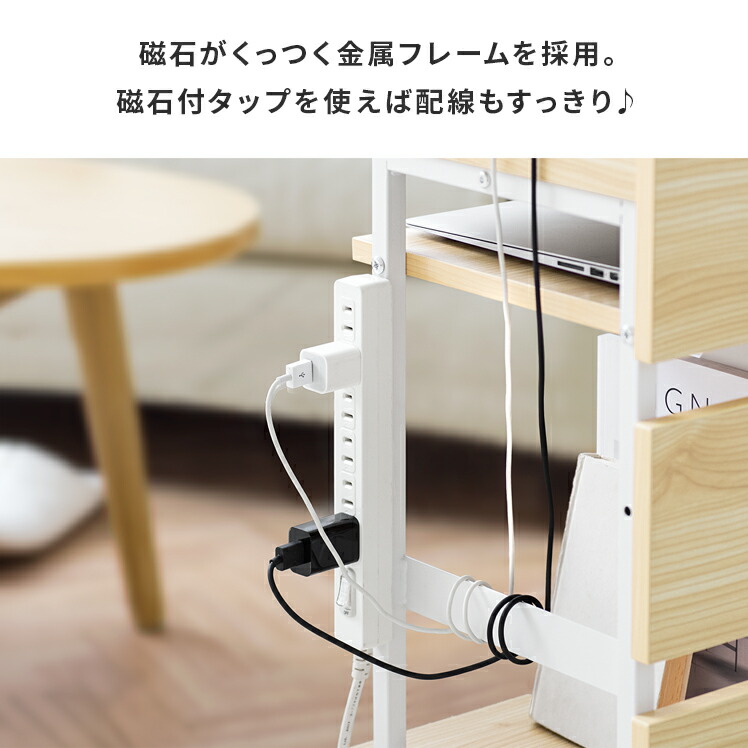 2/25限定！5%OFFクーポン配布中】 サイドワゴン キャスター付き