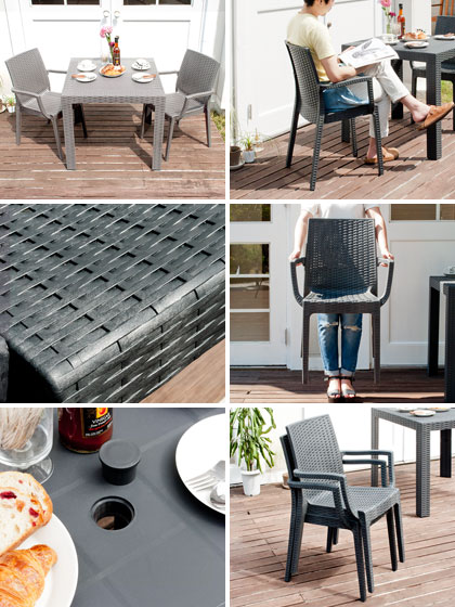 園庭 チャート 一式 3眼目 ラタン吟味 御洒落 当慣らし カフェー風 ガーデンテーブル ガーデン主宰者 表 ハイム内 室内 パティオ 歩廊 苑地 アウトドア ガーデニング バルコーン 屋内外兼用 Stera 中心柱 3点セット 肘掛け Marchesoni Com Br