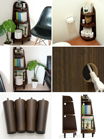 最大1 000円offクーポン配布中 ラック コーナーラック 本棚 シェルフ 収納 木製 コーナー 棚 北欧 トイレ収納 家具 おしゃれ トイレラック Rack シンプル モダン ミッドセンチュリー ウッドコーナーラック Steelo スティーロ ブラウン Napierprison Com