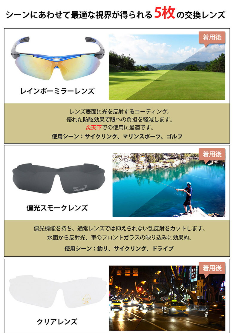 楽天市場 Airfric スポーツサングラス 偏光 メンズ レディース ケース付き 超軽量 Uvカット ゴルフ サイクリング 自転車用 野球 釣り Xtsg18ss Airfric