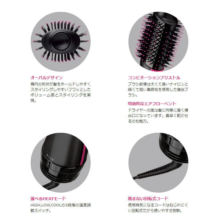 美しい Revlon ヘアードライヤーブラシ ボリューマイザー マイナスイオン ミント Rvdr5222jpmnt マイナスイオン効果 セラミックコートアルミバレル 最新コレックション Santhoshbabu Org
