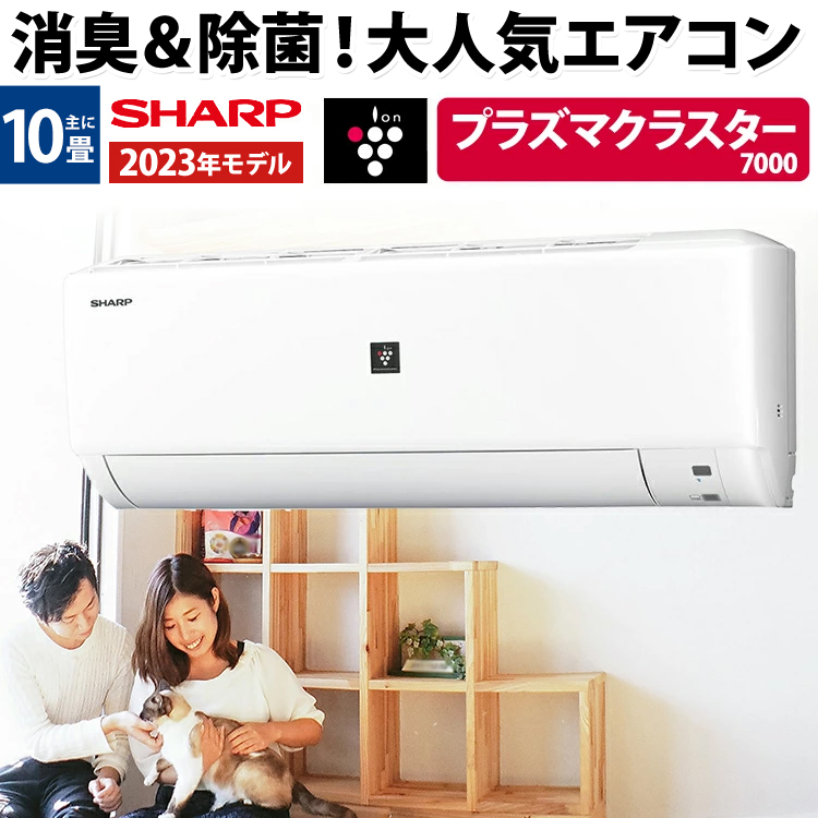 シャープ 6畳用 ルームエアコン AC-L22ATC/2019年 工事費込み - 季節 