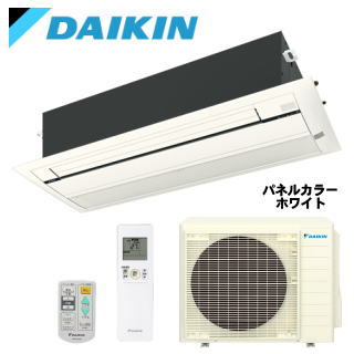 ★200円クーポン配布中★☆【500円OFFクーポン有】【メーカー直送（取寄商品）】【送料無料(沖縄/離島除く)】ダイキン■S63ZCV■（フラットパネル込）※室外電源/単相200V【天井埋込カセット1方向】【シングルフロー】[土日祝日配送不可]