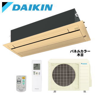 ★枚数限定！最大2,500円クーポンあり★☆【500円OFFクーポン有】【メーカー直送（取寄商品）】【送料無料(沖縄/離島除く)】ダイキン■S36ZCV-M■（木目/フラットパネル込）※室外電源/単相200V【天井埋込カセット1方向】【シングルフロー】[主に12畳用][土日祝日配送不可]