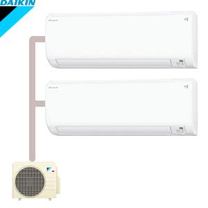 マルチエアコン 6畳+10畳 PAC-45RV 室外電源200V
