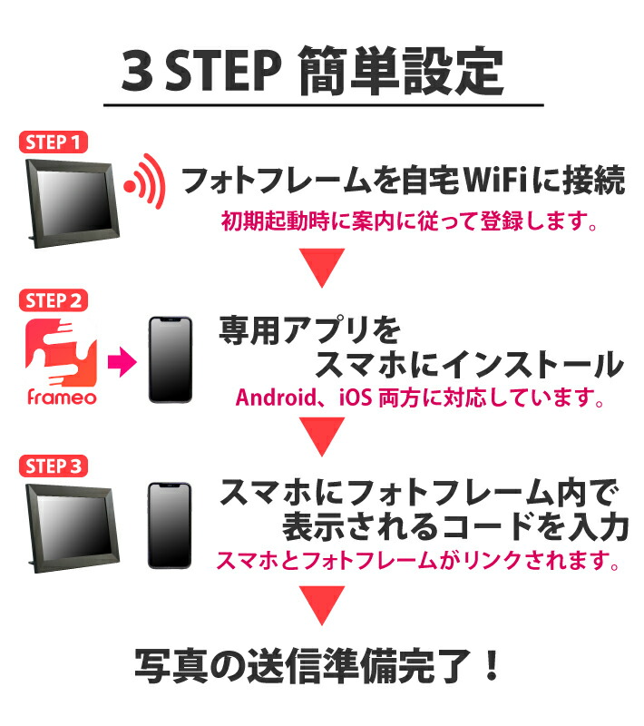 最大74 Offクーポン 大特価 デジタルフォトフレーム 16g 8インチタッチパネル Wifi