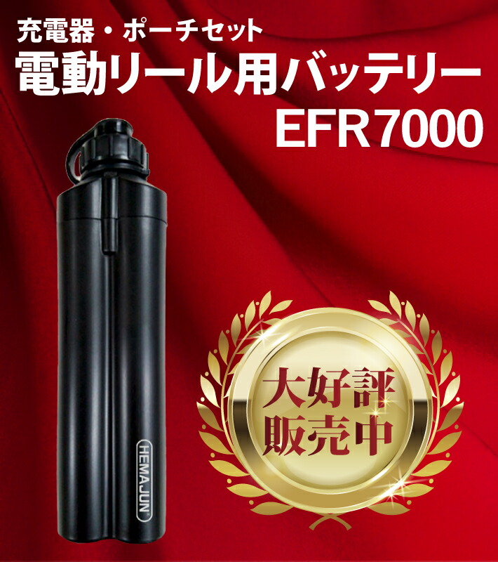 HEMAJUN ヘマジュン 電動リール2芯タイプ用 102-02 リチウムイオンバッテリー 3500mAh シマノ電動リールと互換性あり  2.0A充電器 小型版 ダイワ 専用ポーチ付属