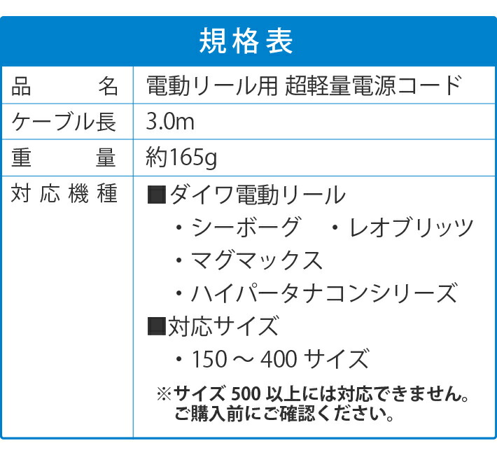 男性に人気！ 電動 リール 6芯 タイプ 用 ワニ口 仕様 電源 コード 3ｍ 互換 atak.com.br