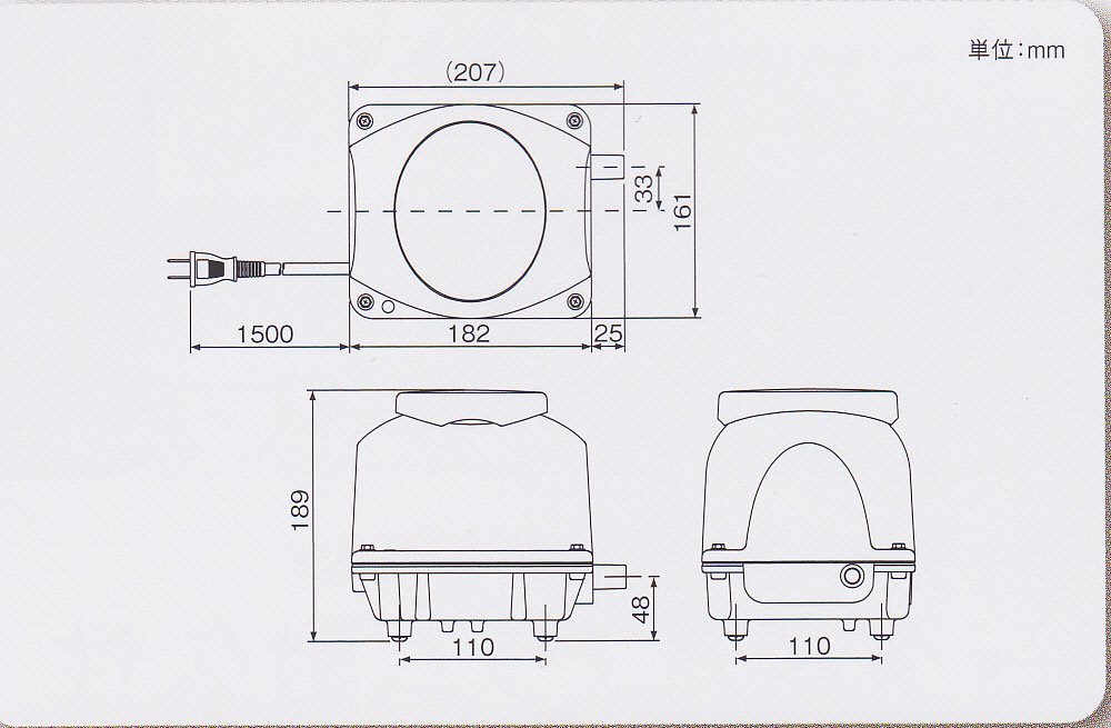 観賞魚・水耕栽培 EcoMac4016方分岐装置付きフジクリーン工業