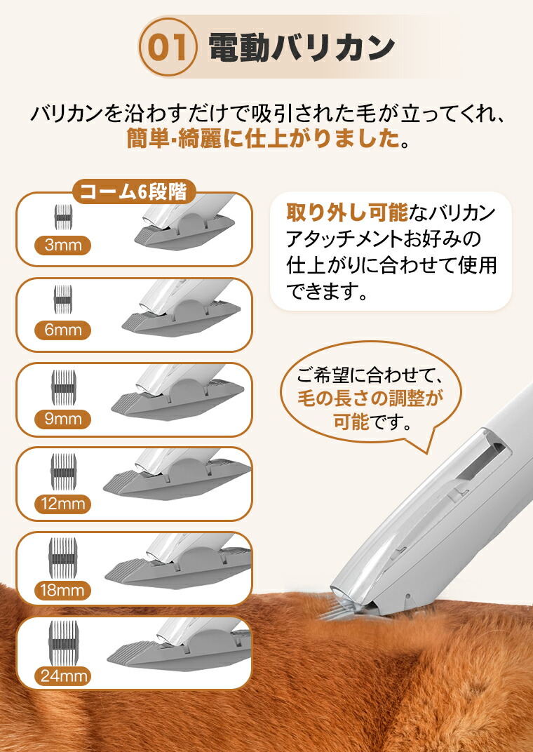 選べる特典付き】ペット バリカン 掃除機 AIRROBO PG100 強力吸引 静音
