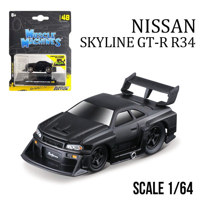 楽天市場】TIMEMICRO 1/64 日産 スカイライン GT-R R34 シルバーブルー