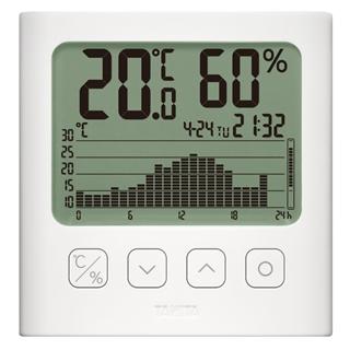 【残りわずか】 低価格 TANITA タニタ グラフ付きデジタル温湿度計 TT-580 ホワイト