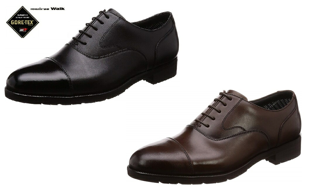 madras Walk/マドラスウォーク MW5640S ゴアテックス/フットウェア 雨合羽 成人男性靴 商行為シューズ（黒いこと/暗然たる赤銅色）4E