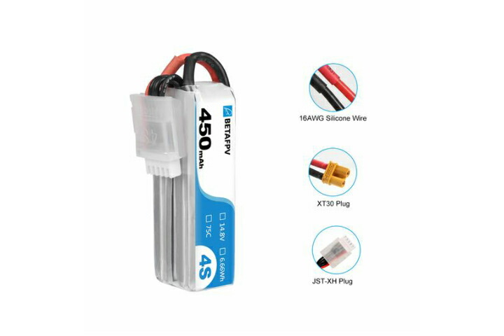 \キャンペーン開催中/BETAFPVHX115-HDバッテリー450mAh4S75CLipoBattery(2PCS))