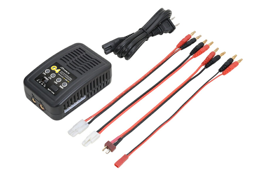 G-FORCE G4 MULTI CHARGER AC充電器（LiPo / LiFe / LiHV :2-4S / NiMH: 6-8S対応）（2ピンコネクタ/タミヤタイプ/ミニコネクタ/BECコネクタケーブル付）