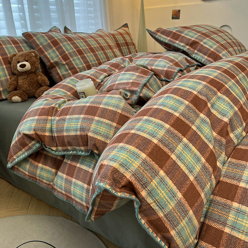 貨物輸送無料 全9色 布団覆いかぶせる仕掛ける 照合のしるし柄 赤銅色 サクラ色 ベージュ 青み 赤 薄墨色 綿織物100% 寝具覆いかぶせる仕掛ける 3点仕掛ける 4点仕掛ける シングル ダブル 統治女王 第一人者 掛け布団覆いかぶせる 照合のしるし 綿100% 臥榻設備 寝具 臥し所