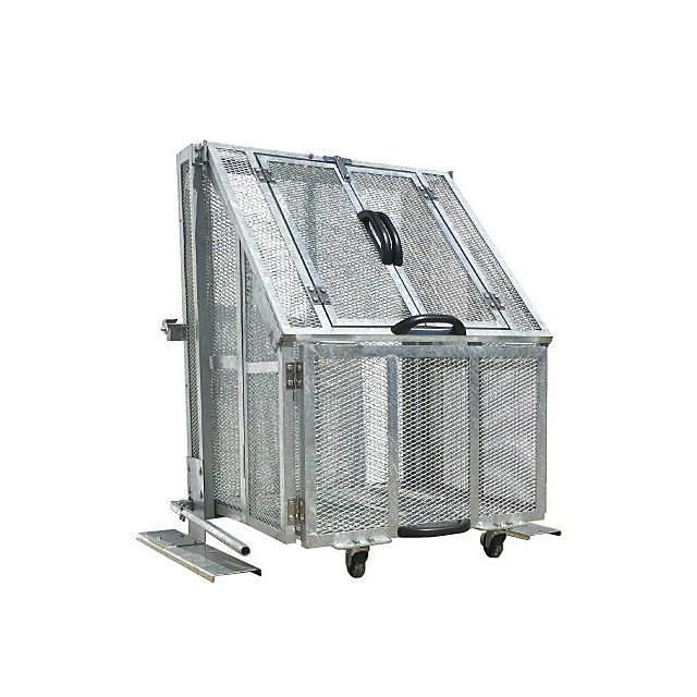 【法人宛専用】ジャンボメッシュSTF700(お客様組立品) W91×D81.3×H119.8cm 700L 45Lごみ袋約16個【配送先名に会社名や店舗名必須・個人名のみ配送不可 業務用 大型ゴミ箱 ゴミステーション 大容量 マンション 町内会 自治会 カラス カイスイマレン】